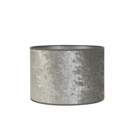 Light & Living Lampenschirm Zylinder 40-40-35 cm CHELSEA velours silber