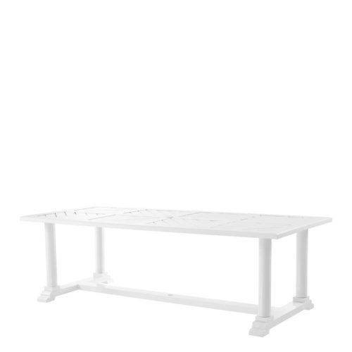 EICHHOLTZ Dining Table Bell Rive * White finish
