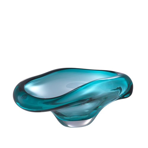 EICHHOLTZ Bowl Darius * Hand blown glass | turquoise