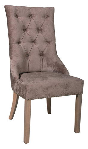 Stuhl Julia mit silbernen Nägeln - Bull, 106 x 54 x 70 cm