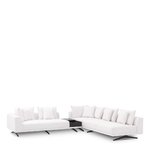 EICHHOLTZ Sofa Endless * Avalon white | bronze finish