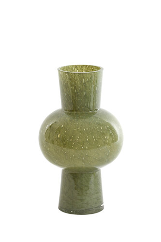 Light & Living 5837369 - Vase Ø18x28,5 cm HALLEY Glas oliv grün