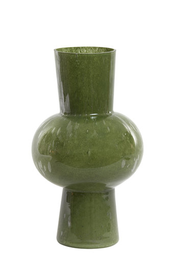 Light & Living 5837469 - Vase Ø23x40 cm HALLEY Glas oliv grün